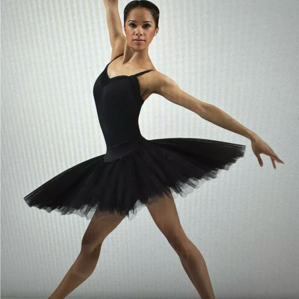 BLOCH Belle Pancake Pull-on Style Rehearsal Tutu in Black Size S/Small New